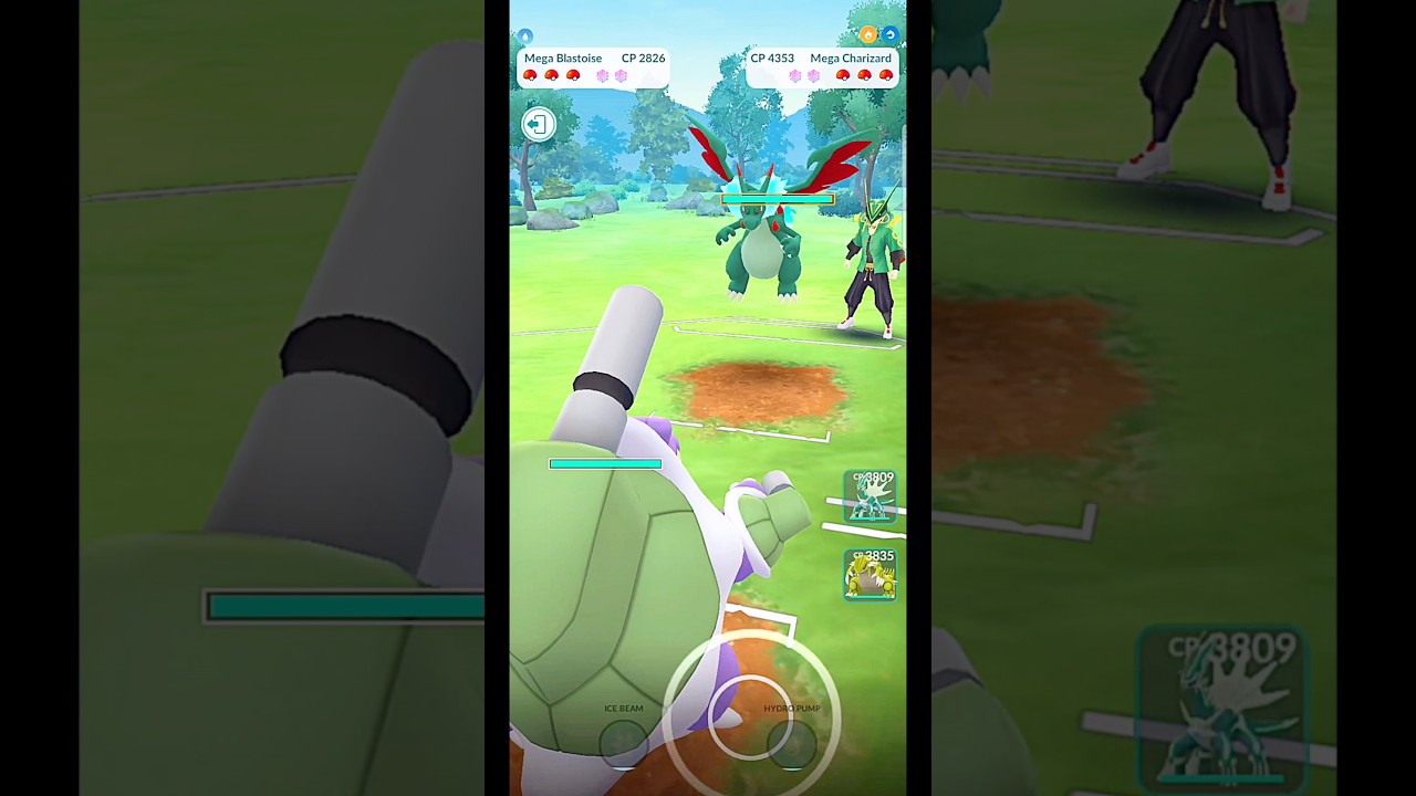 ✨️Mega Blastoise V/S✨️Mega Charizard PVP Battle #pokemongo