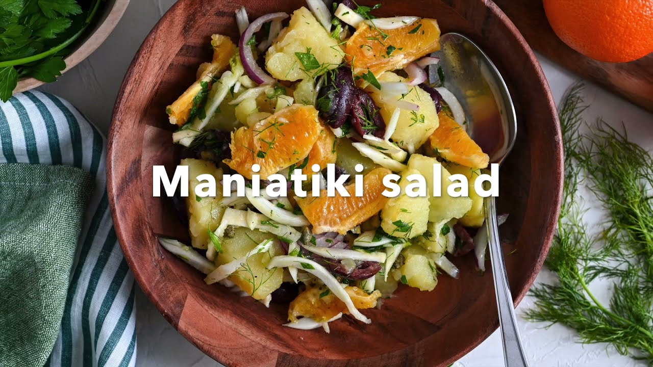 Greek salad with oranges and fennel