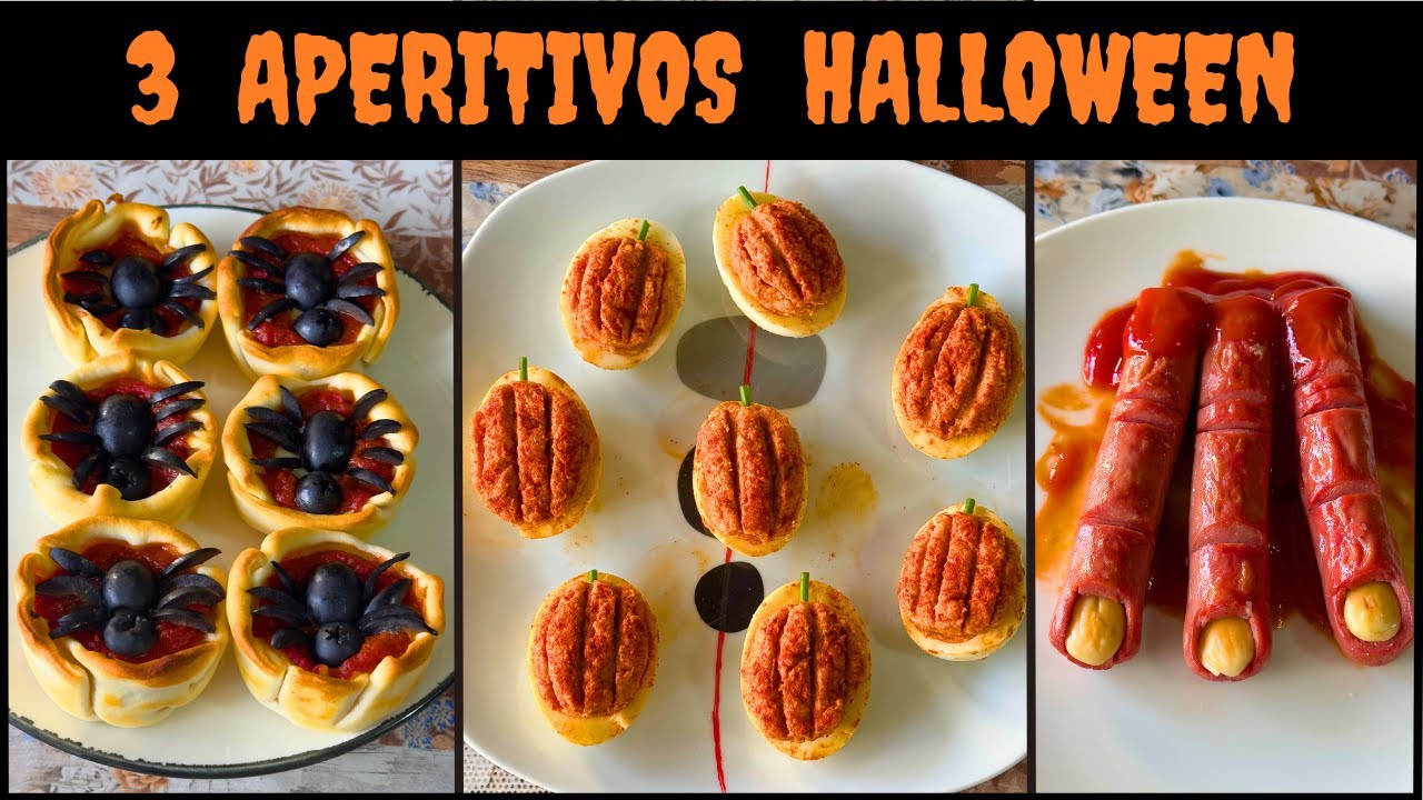 3 Aperitivos Salados Fáciles y Rápidos para Halloween