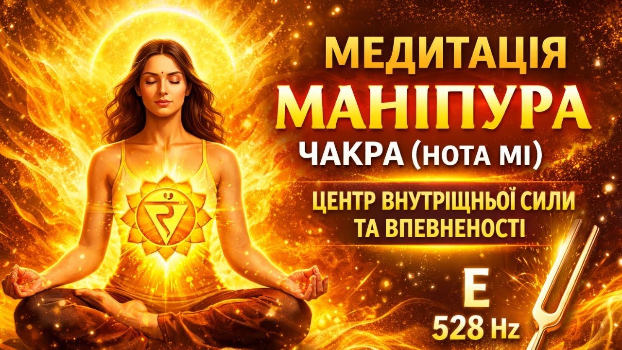 Медитація  Mаніпура чакра нота ми центр внутрішньої сили, волі, впевненості в собі