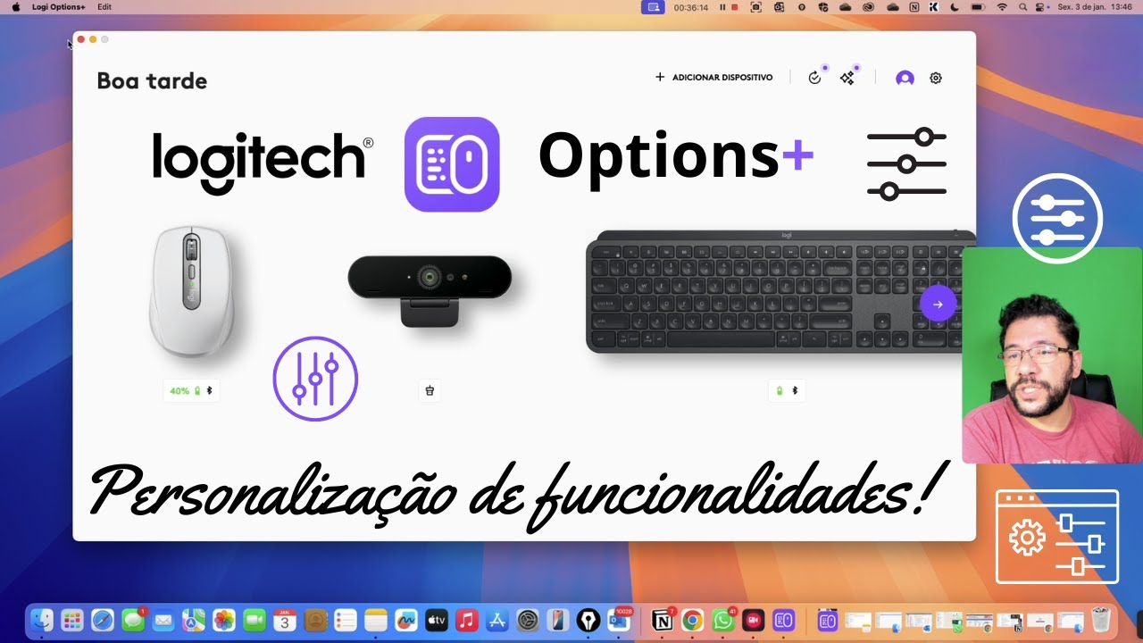 Controle e personalize seus 🖱️⌨️ dispositivos Logitech com o app Logi Options+