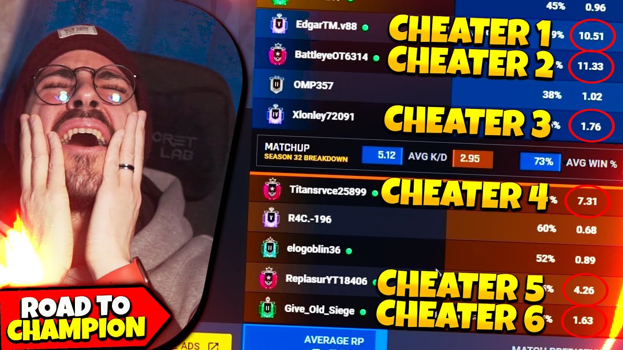 3 Cheaters VS 3 Cheaters!!! *e non sto scherzando* - Rainbow Six Siege ITA Gameplay Ranked PC