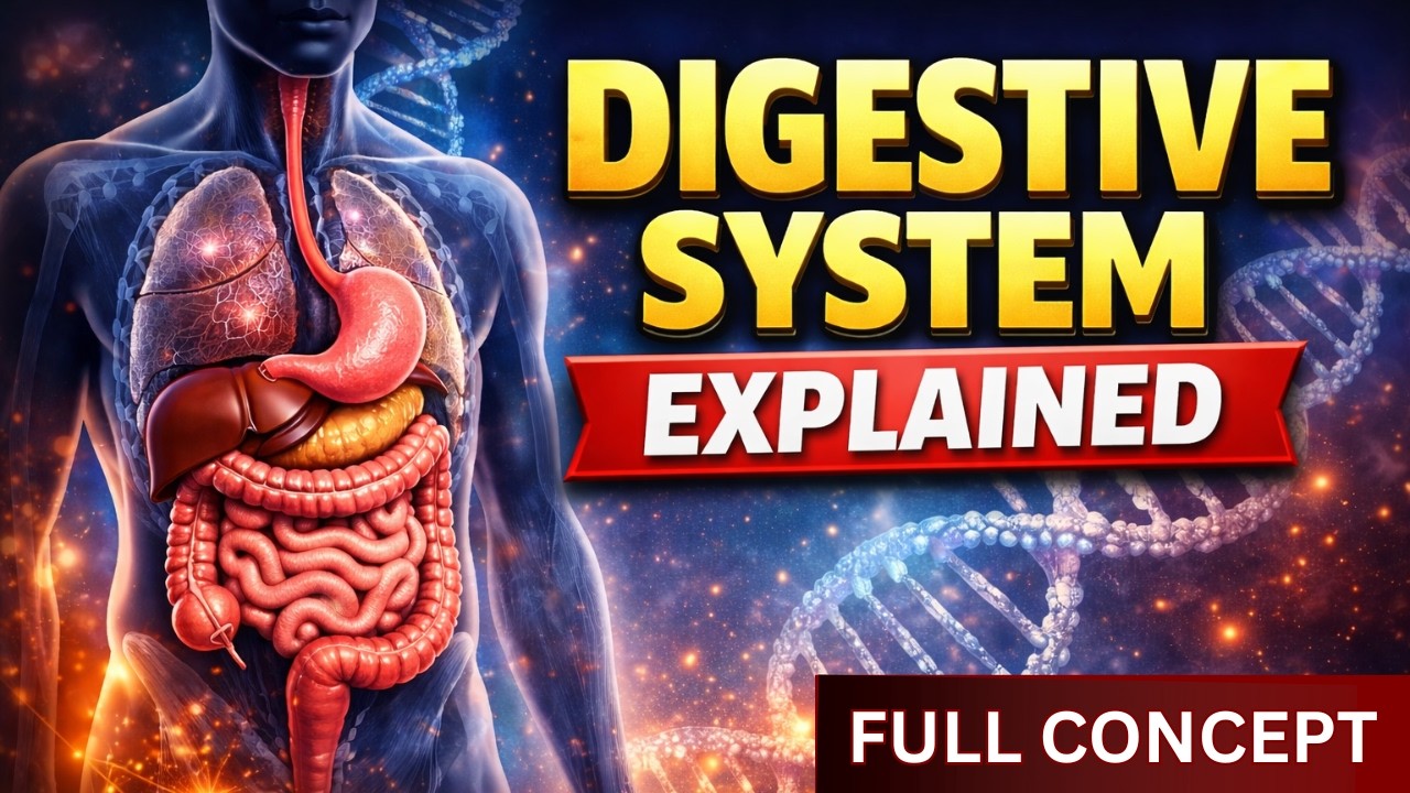 Human Digestive System Explained | Full Concept, Organs, Process & Functions