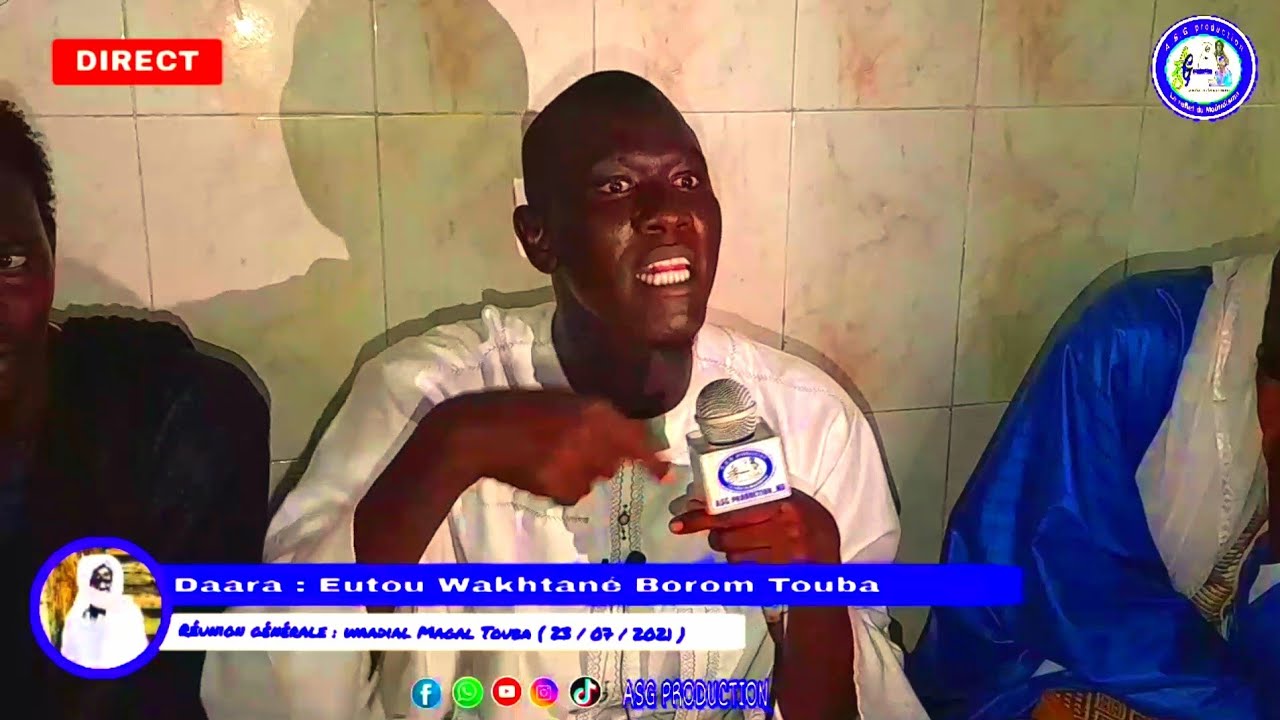 Ndadié général daara Euttou wakhtané Borom Touba à la grande mosquée de Touba
