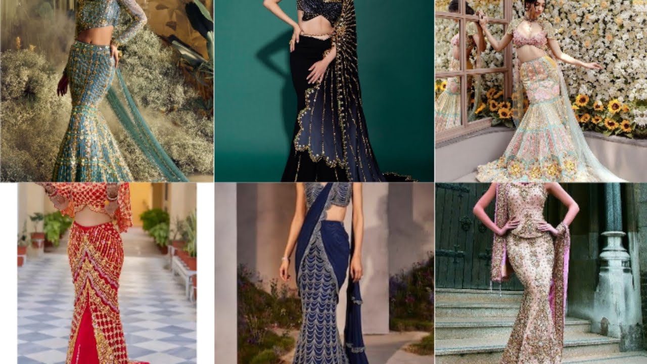 Perfect Mermaid Style Saree | Retro Mermaid Style Saree | saree draping