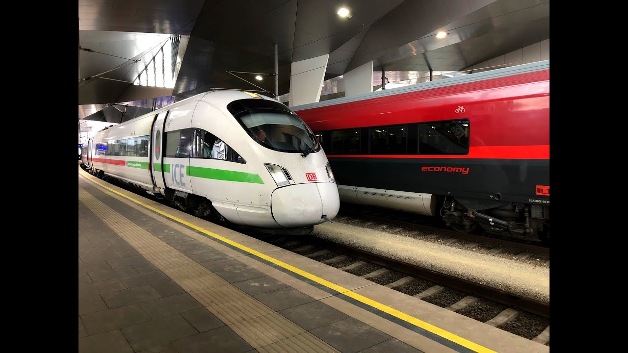 Vonatok a bécsi főpályaudvaron / Trains in Vienna Main Railway Station / Züge Wien Hbf 3.