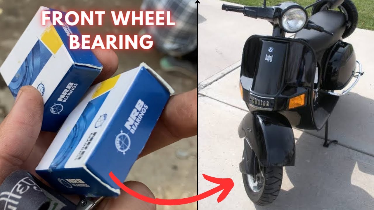 Bajaj chetak front wheel bearing change🛞/#bajajchetak