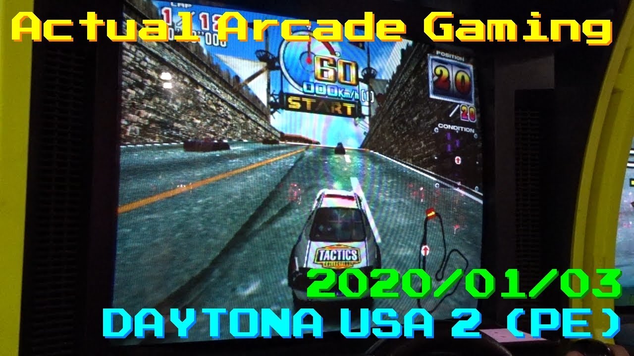 【DAYTONA USA 2 (PE)】デイトナUSA2 (PE) | 20/01/03 レースモード 逆走コース+α【実機直撮り】