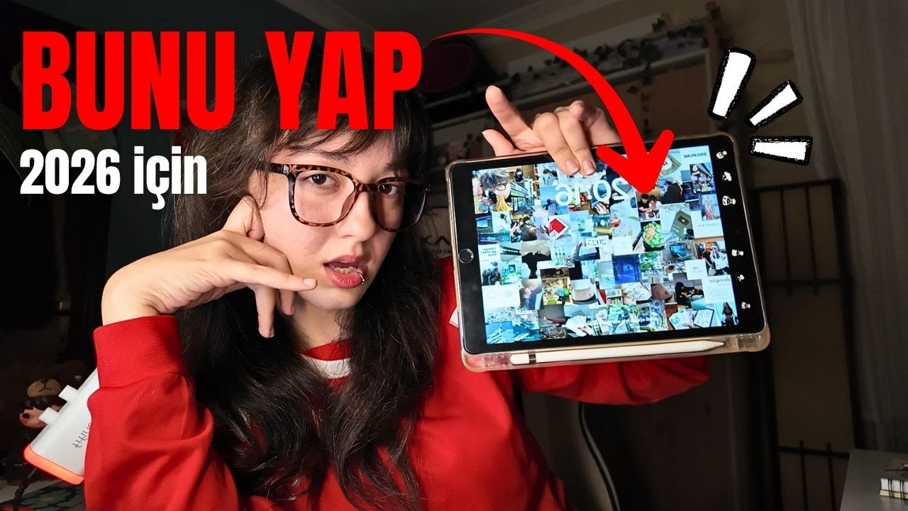 Gerçekten İŞE YARAYAN visionboard nasıl yapılır? I 2026'ya girmeden önce izle!