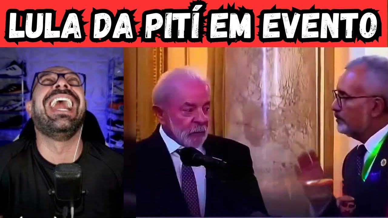 Lula da pití em evento e culpa a fome.