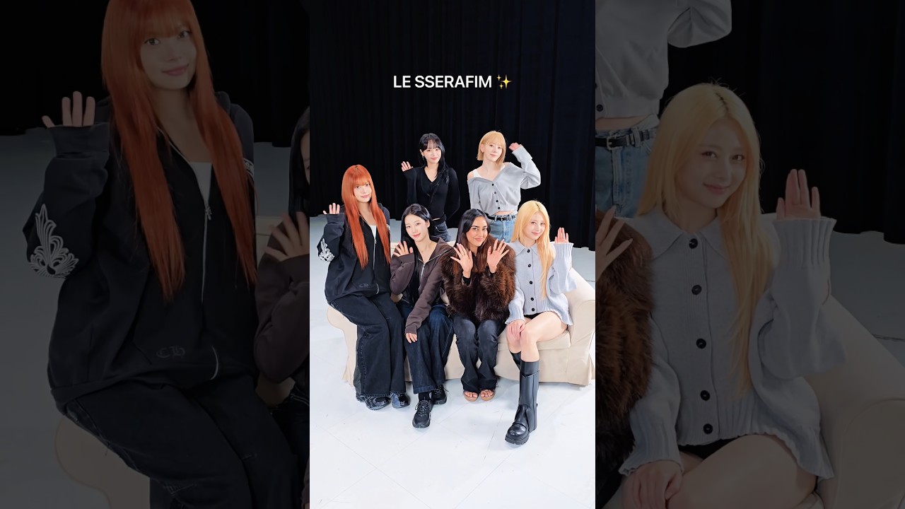 Please welcome, LE SSERAFIM from HYBE ❤️🥳