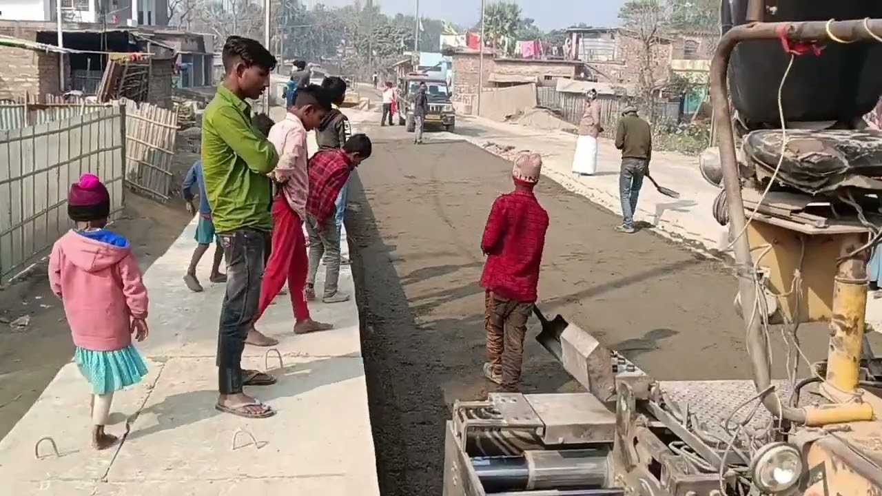 Bihar road work Katihar salmari Saloni belwa Bihar Katihar 