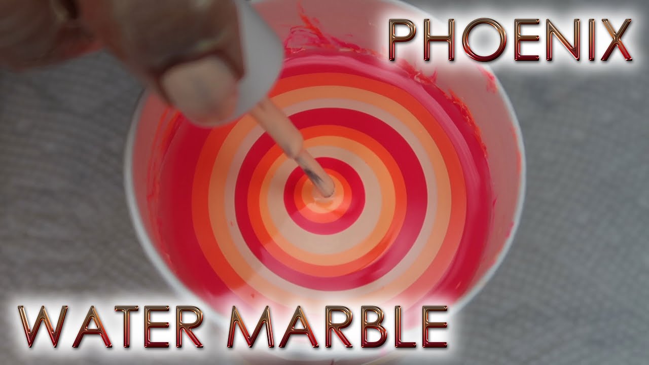 Phoenix Flower | Water Marble March 2022 #4 | DIY Nail Art Tutorial | MSLP