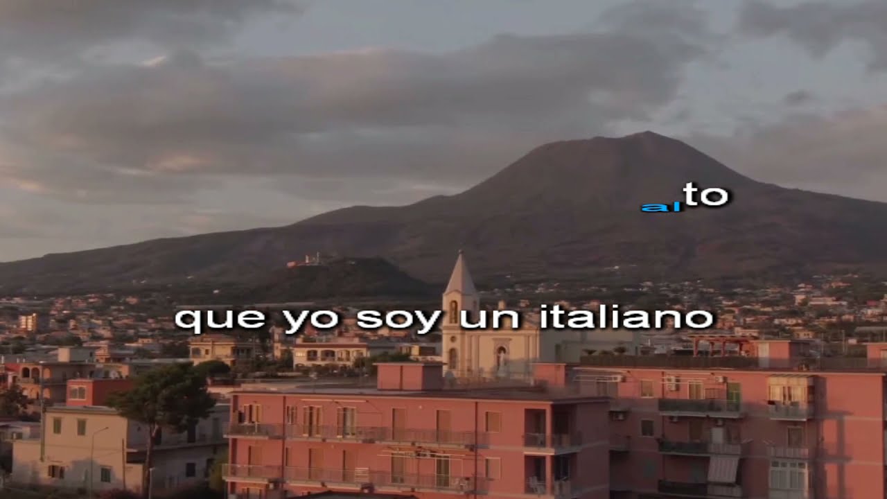 Soy un italiano - Versión karaoke en español