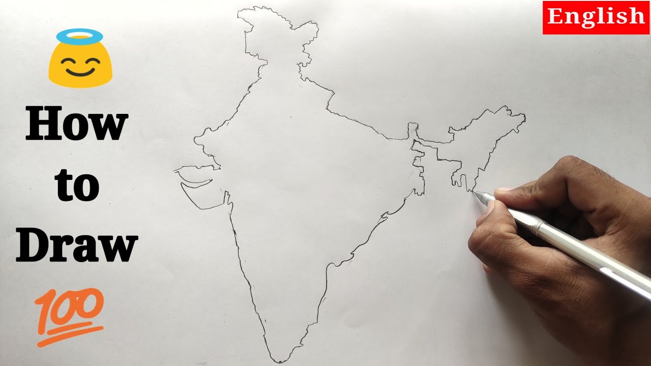 How to Draw India Map Easily !