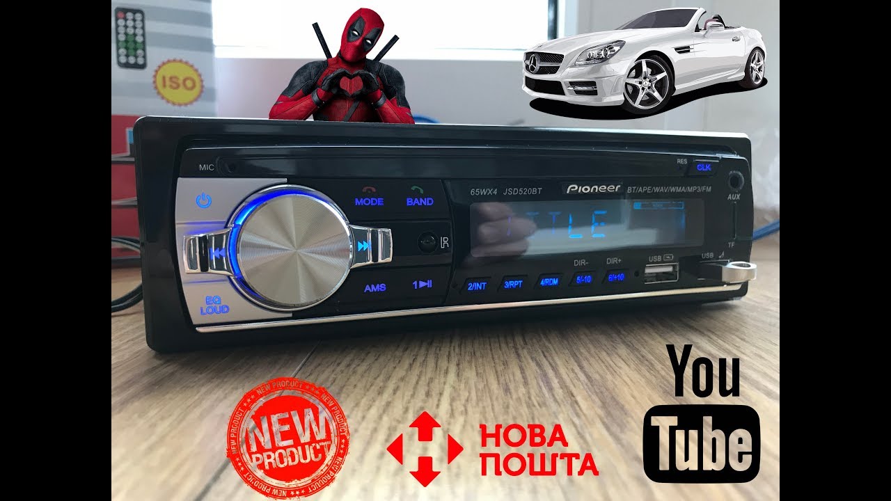 Обзор бюджетной магнитолы Pioneer JSD-520BT