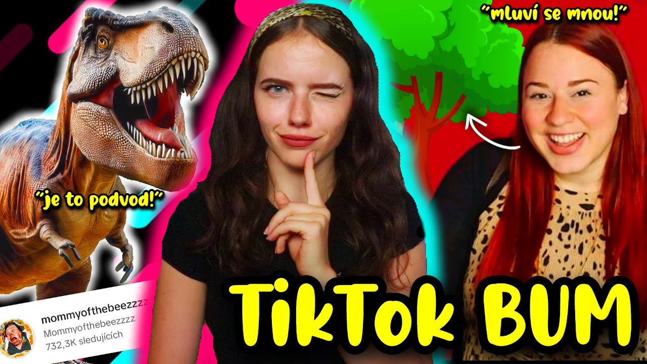 TIKTOK BUM: nevěří v dinosaury, mluví se stromy, džem na obličeji | Just Justýna