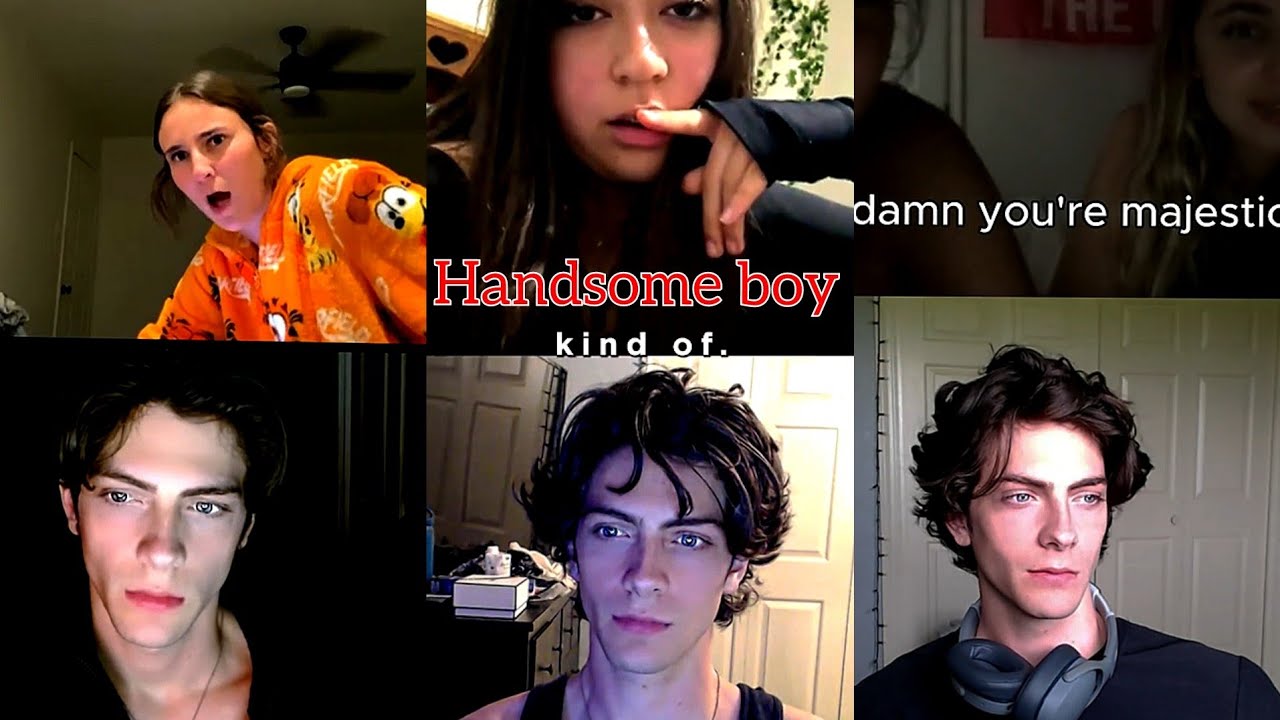 symetrical face, handsome boy (omegle reaction)