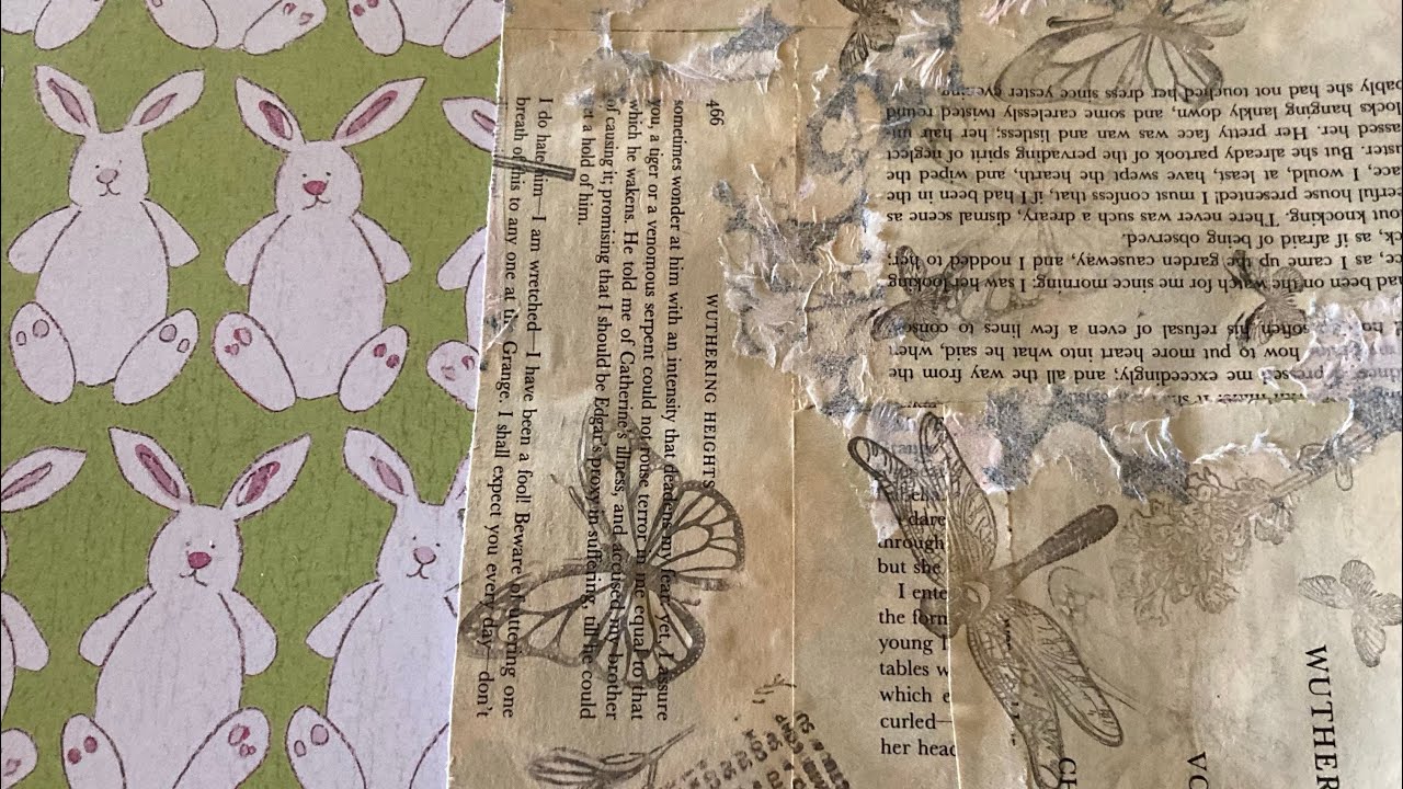 Give Ugly Old Scrapbook Paper NEW LIFE