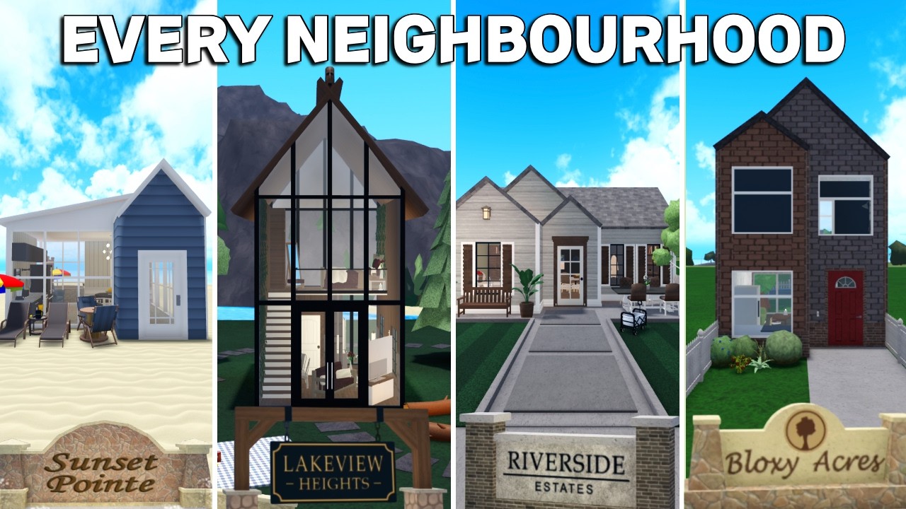 BUILDING A HOUSE ON EVERY PLOT IN THE NEW BLOXBURG MAP