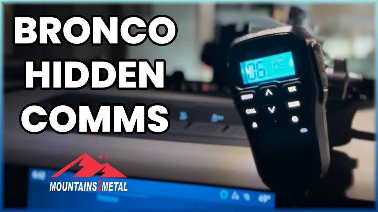 Hidden 2023 Bronco GMRS Install with Mountains2Metal