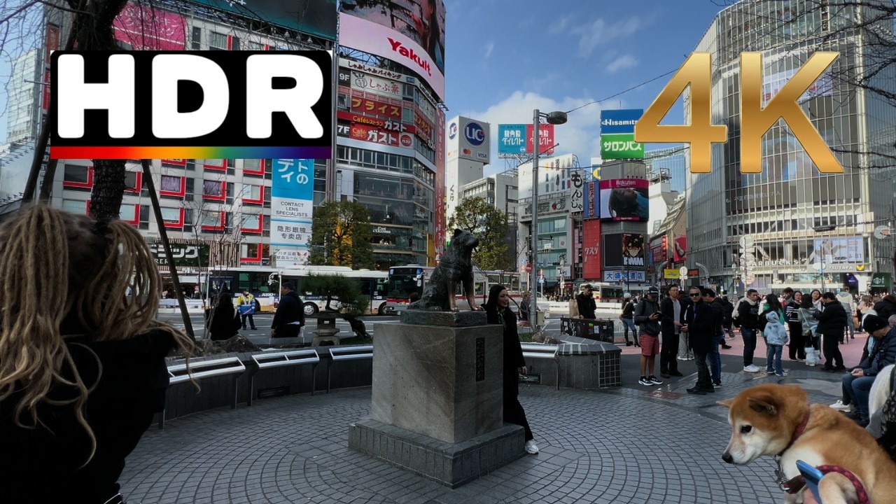 Central Tokyo Walking Tour: Shibuya to Harajuku • 4K HDR