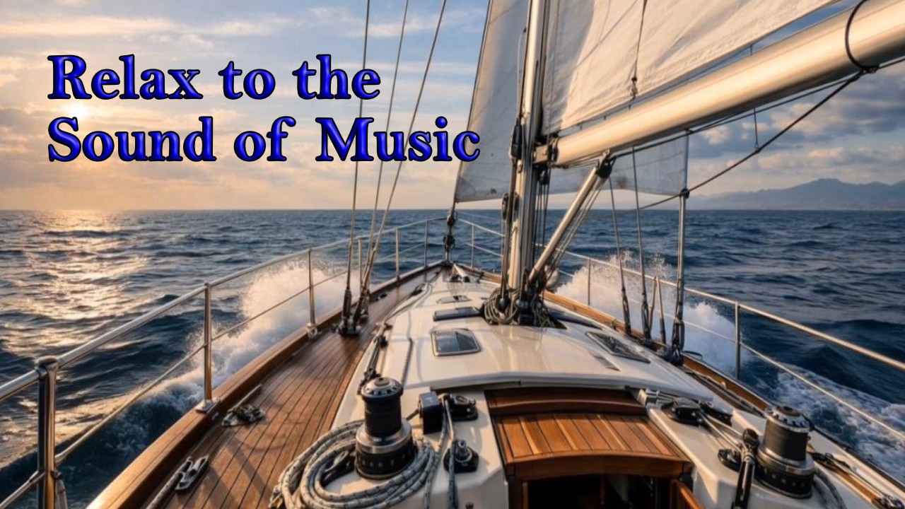 Calm Music, Peaceful Sailboat 4 hours Relaxation & Stress Relief Soundtrack A with Music