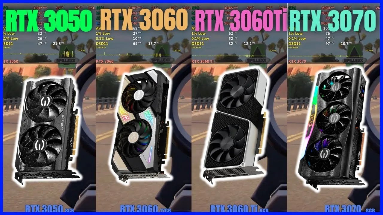 RTX 3050 vs 3060 vs 3060 TI vs 3070 vs 3070 TI (TEST IN 12 GAMES)