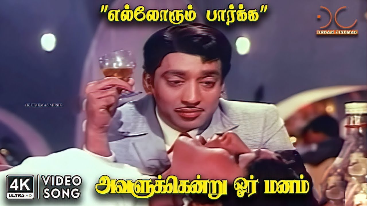 Ellorum Paarkka En Ullasa 4K Song | Muthuraman | Bharathi | L.R.Eswari | Kannadasan | MSV