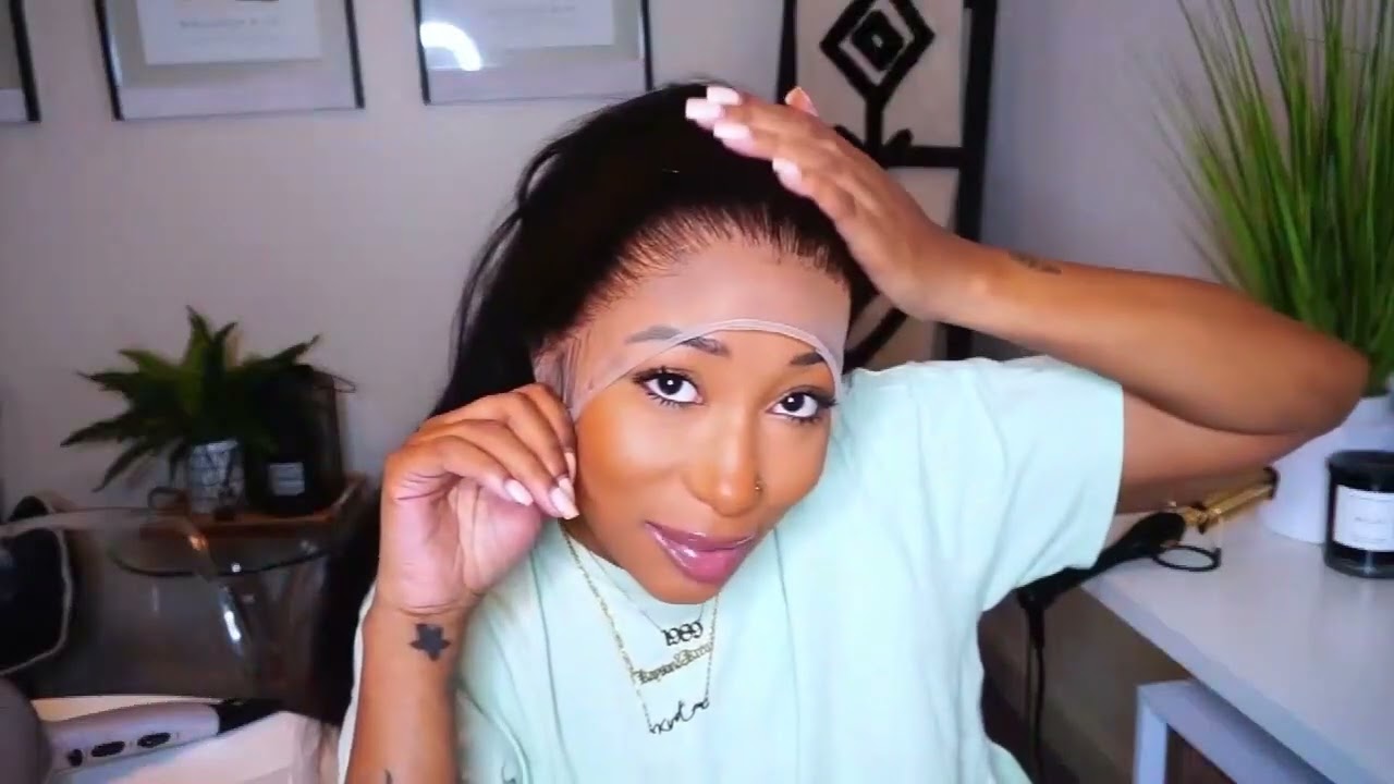360 Lace Frontal Wig,Put Wig into Ponytail Style.