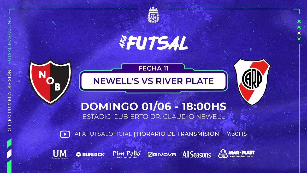 ⚽🇦🇷 Futsal | Primera A masculina 2025 | Fecha 11 | Newell's vs River