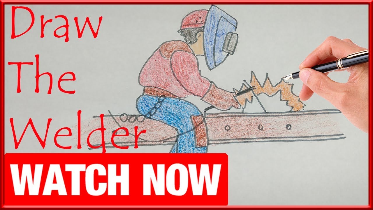 How To Draw The Welder - Learn To Draw - Art Space
