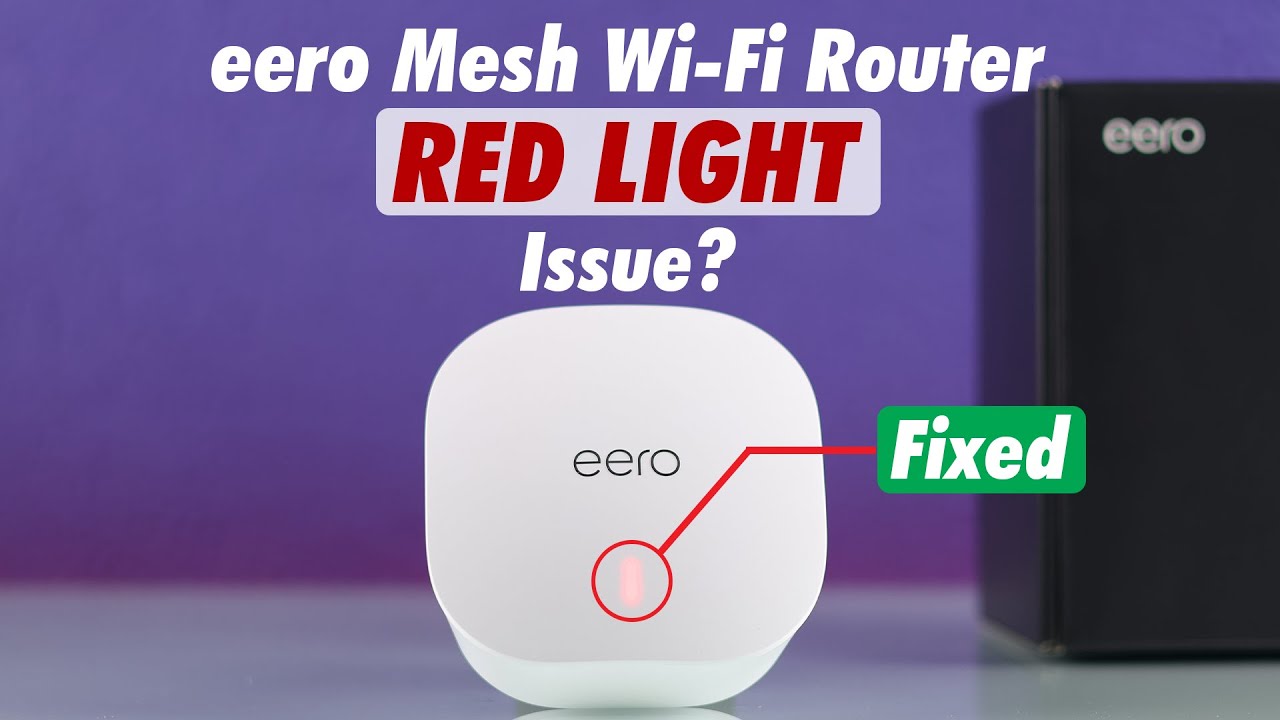 Исправление: система Eero WiFi мигает красным светом или горит красным постоянно!