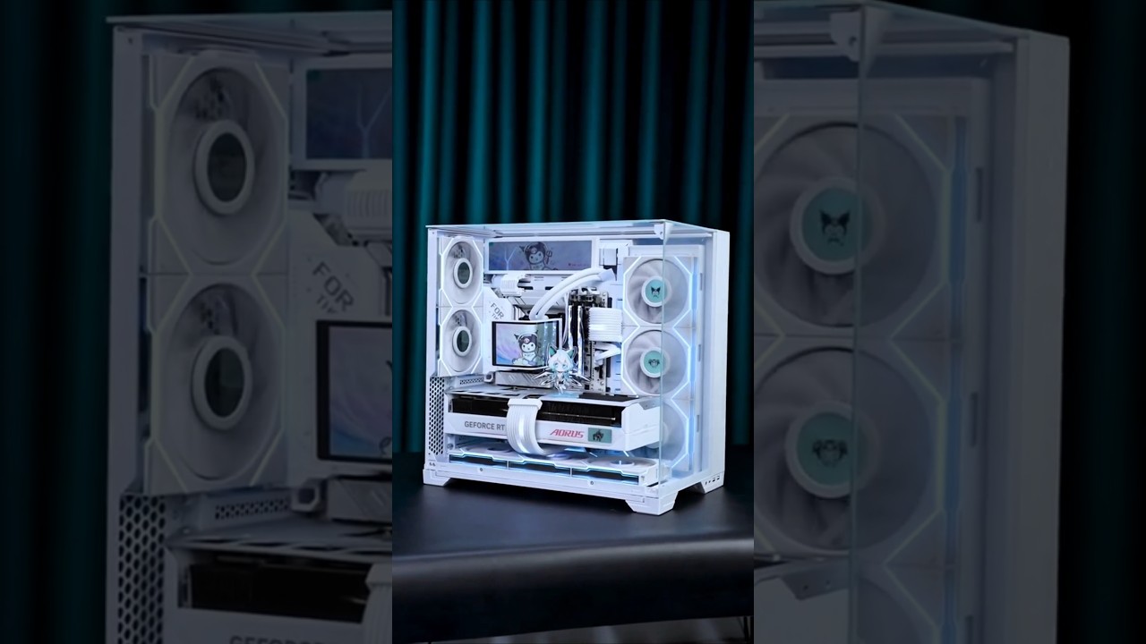 FASTEST WHITE GAMING PC BUILD🤴 RYZEN 7 9800X 3D + RTX 5080 SUPER☠️ #pcbuild #gamingpc #asmr #amd #pc