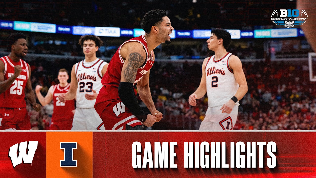 Highlights vs Illinois (BTT) || Wisconsin Basketball || March 13, 2026