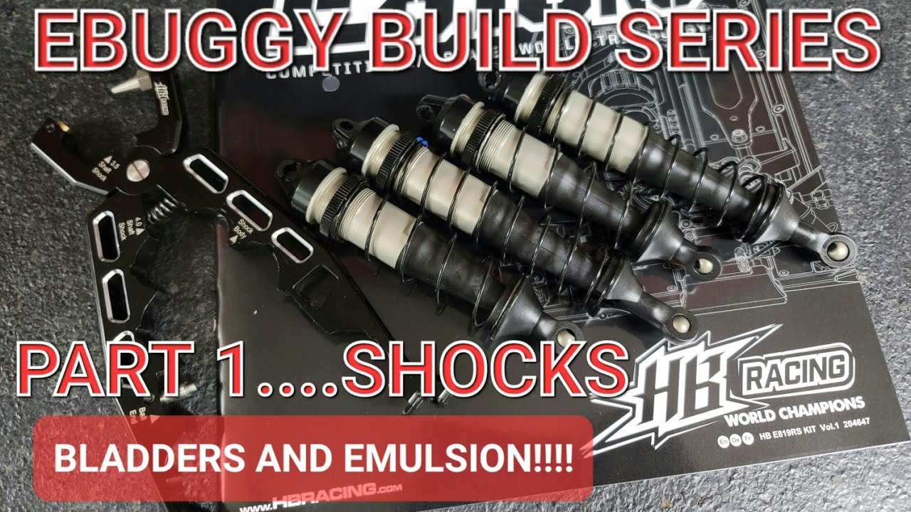 HB Racing E819RS build series Part 1....Shocks, emulsion and bladders.