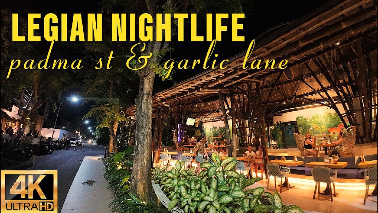 Legian Kuta Nightlife | Exploring Padma Street and Garlic Lane at Night