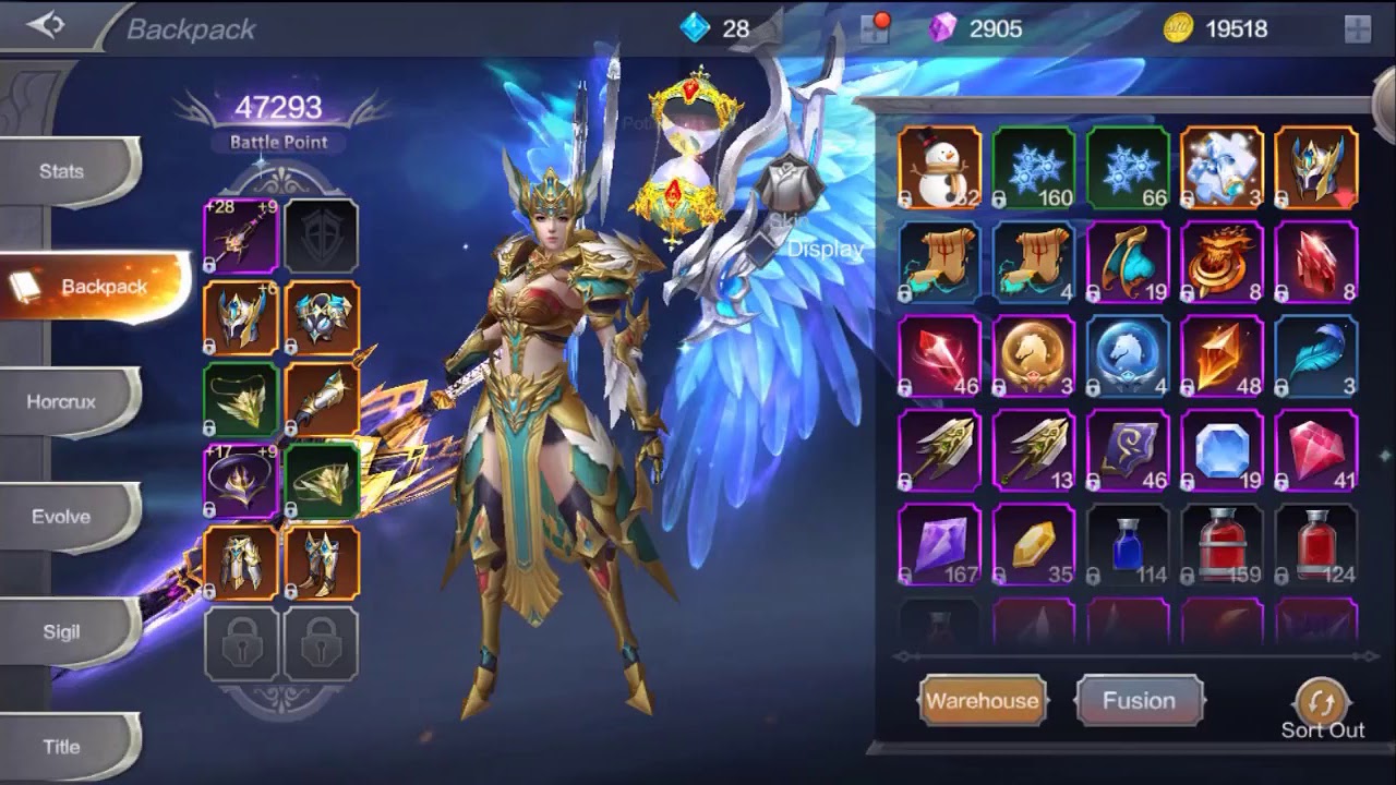 MU Origin 2 Hunting Evolve Material (sword of soul ripper)