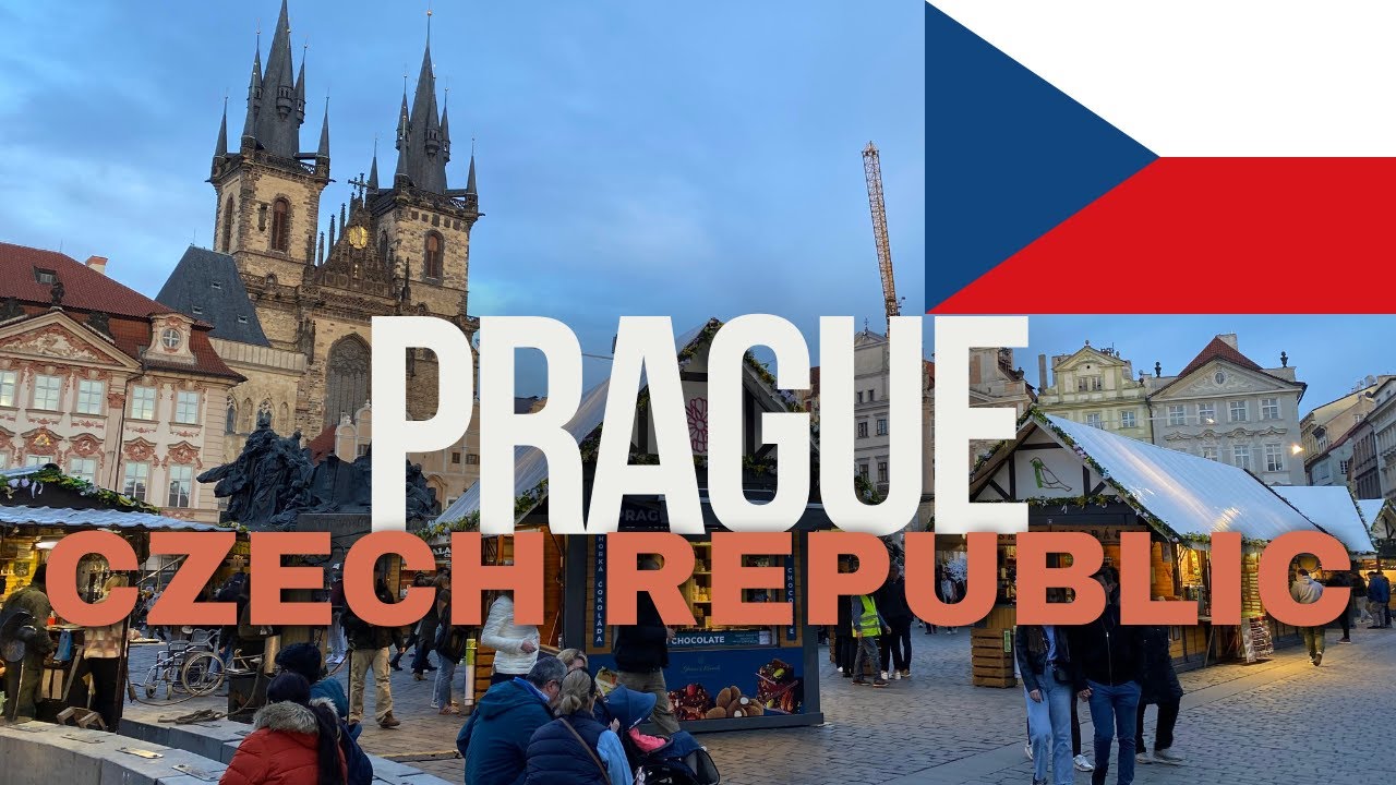 【Prague, Czech Republic】Walking Tour, 4K