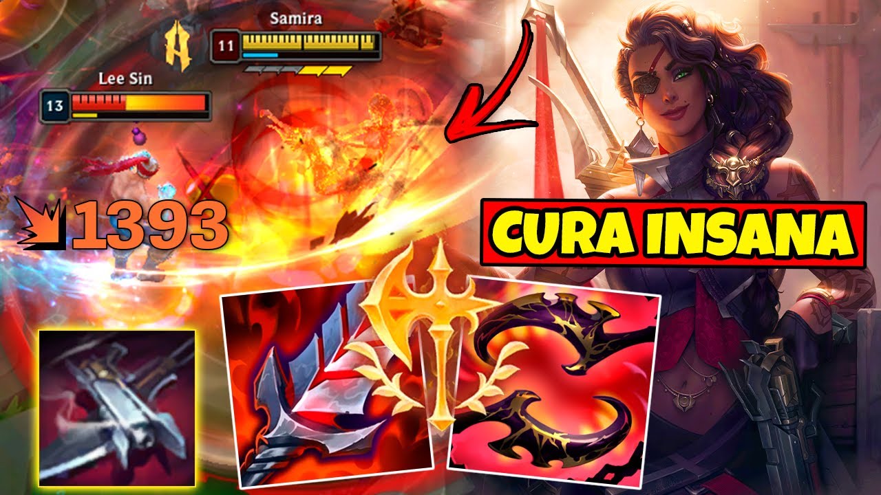 SAMIRA ADC USANDO 100% DO ITEM NOVO DE BRUISER
