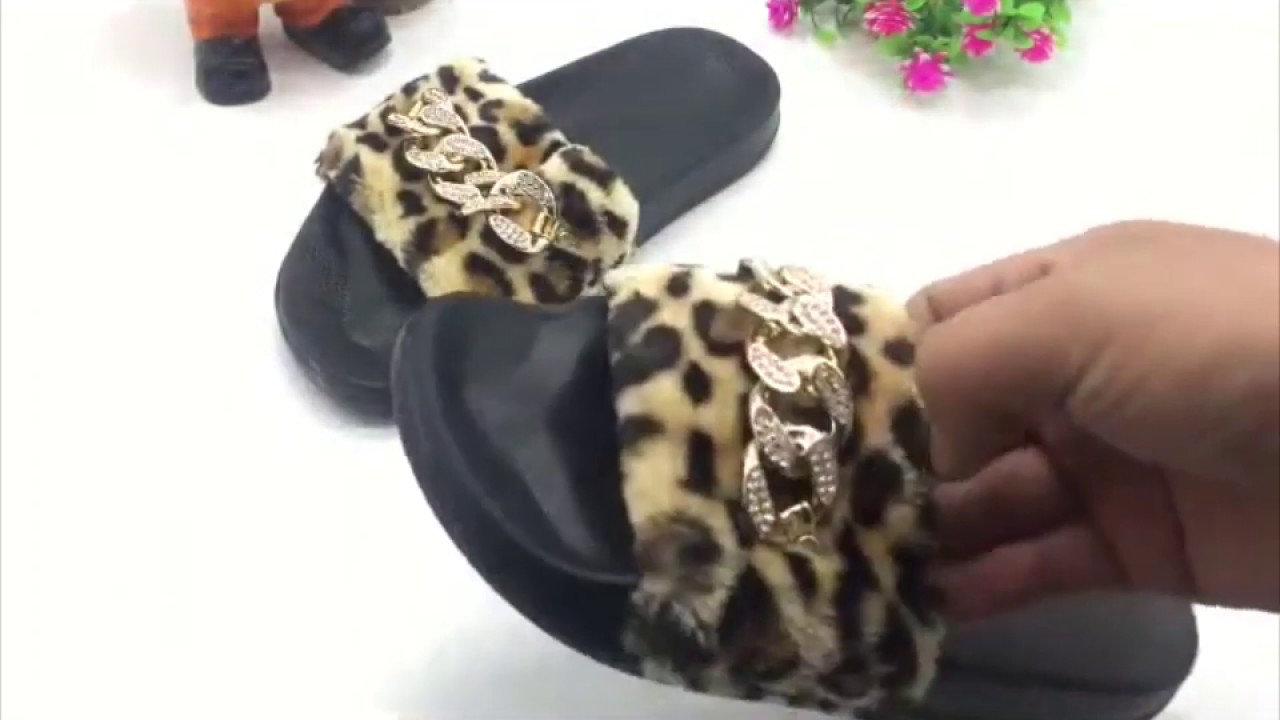 Damen Pantoffeln mit Pl&uuml;schriemen im Luxuri&ouml;sen Style von Pantoletti