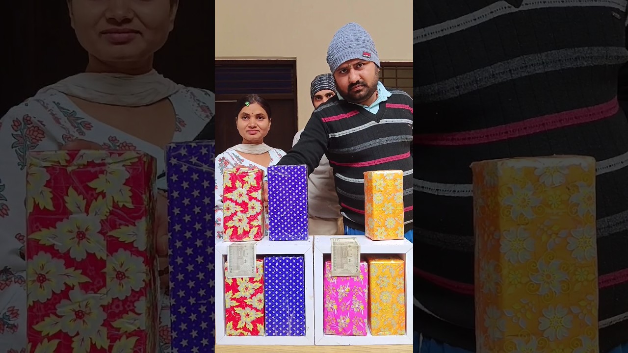 matching the gift box color challenge #challenge #competition