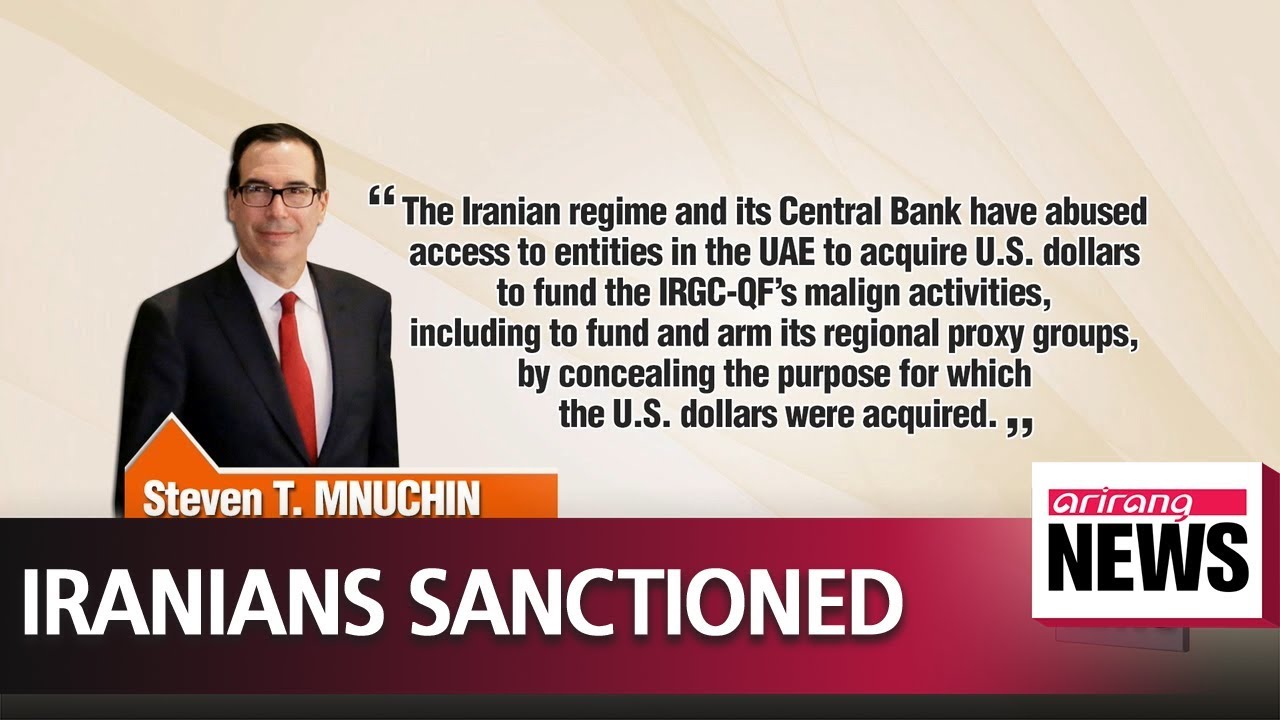 U.S. Treasury, UAE sanction Iranian currency network connected to Iran's Revolutionary Guard