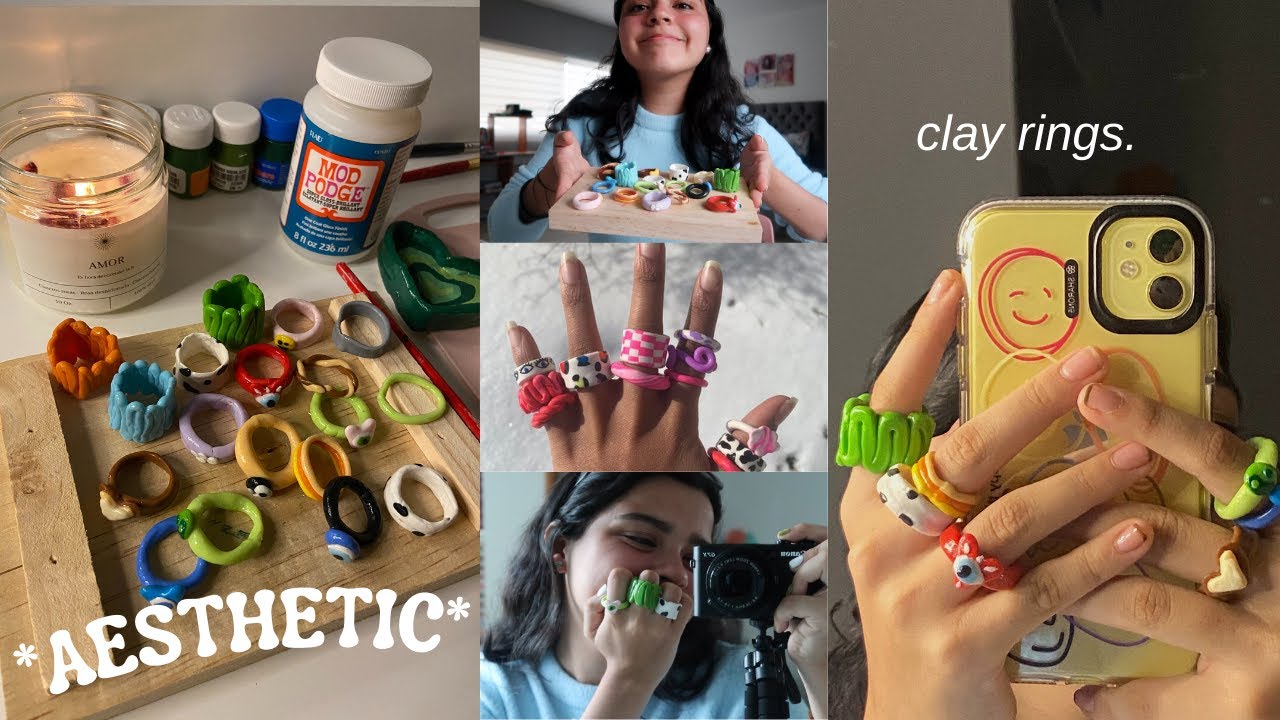 DIY chunky clay rings | trends de Pinterest