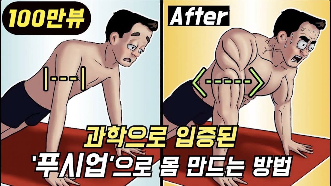 집에서도 오직 '푸시업'으로 몸 만드는 가장 과학적이고 효율적인 방법 ! (맨몸운동)