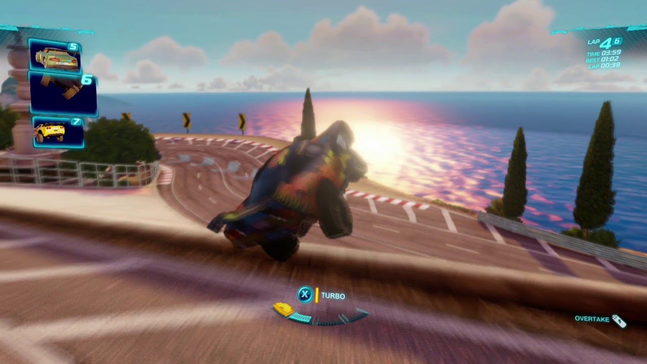 Cars 2: The Video Game | Carbon Fiber Lightning - Harbor Sprint! | WhitePotatoYT!