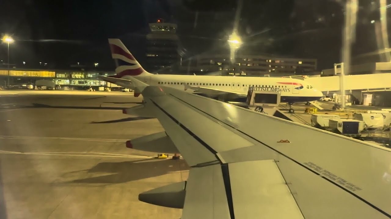 British Airways A320 | Dark Night Landing at Manchester