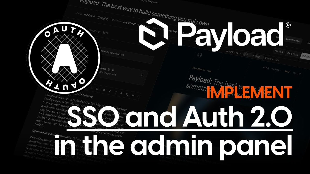 O-Auth Google Login в панели администратора Payload 3.0 — Часть 1