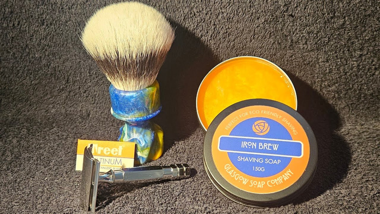 Yaqi Thot Razor - Iron Brew Soap - Yaqi Starry Night 28mm Brush
