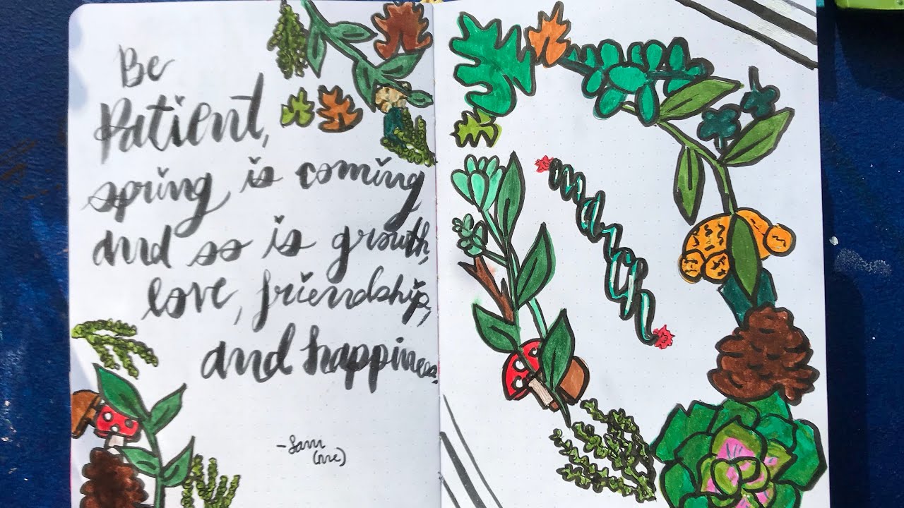 March Bullet Journal Flip Through 2020